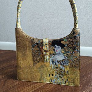 Stunning ICON Los Angeles Shoulder Purse: Gustav Klimpt's Portrait Of Adele Bloc